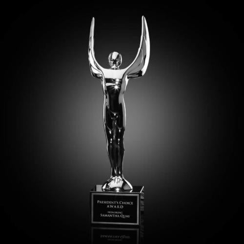 Recognition Awards - Shop by Recipient - Sales Awards - Winged Achievement Award on Marble