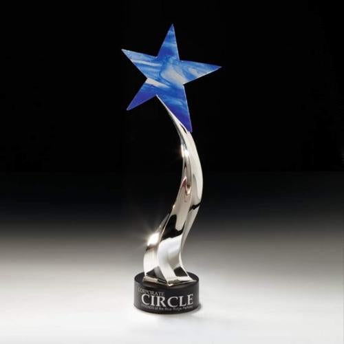 Recognition Awards - Crystal Awards - Metal & Crystal Awards - Blazing Star Award