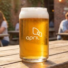 Beer Can Beer Glass - Deep Etch - Beer Glasses & Steins