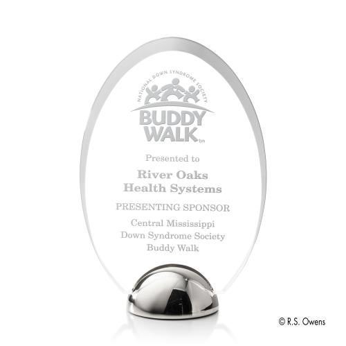 Recognition Awards - Acrylic Awards - Janus Hemisphere Award - Laser Engraved