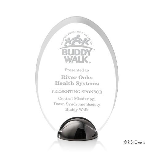 Recognition Awards - Acrylic Awards - Janus Hemisphere Award - Laser Engraved