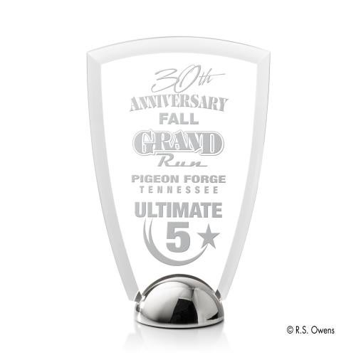 Recognition Awards - Acrylic Awards - Arch Hemisphere Award - Laser Engraved