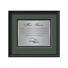 Raven Certificate TexEtch - Black - Framed Awards & Plaques