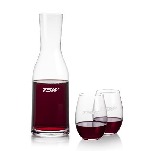 Corporate Gifts - Barware - Barware Gift Sets - Caldmore Carafe & Laurent Stemless Wine