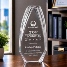 Lantana Award - Clear - Octagon Awards