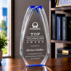 Lantana Award - Blue - Acrylic Awards