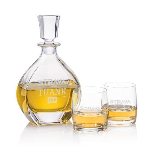 Corporate Gifts - Barware - Barware Gift Sets - Oakville Decanter & Valemount OTR Set