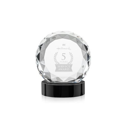 Recognition Awards - Crystal Awards - Seville Award on Alberton Base - Black