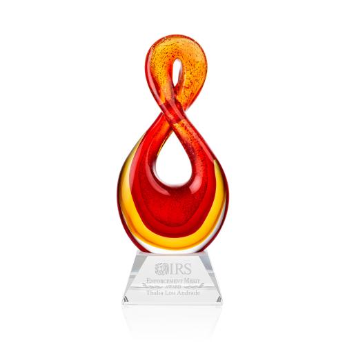 Recognition Awards - Glass Awards - Clarion Award on Sheffield Base