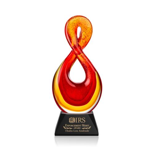 Recognition Awards - Glass Awards - Clarion Award on Sheffield Black
