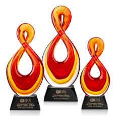 Clarion Award on Sheffield Black - Art Glass Awards