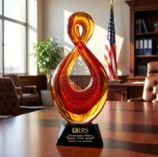 Clarion Award on Sheffield Black - Art Glass Awards