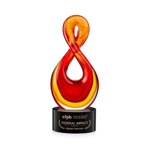 Recognition Awards - Glass Awards - Clarion Award on Marvel Black