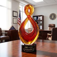 Clarion Award on Marvel Black - Art Glass Awards
