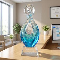 Utopia Award on Sheffield Clear - Art Glass Awards