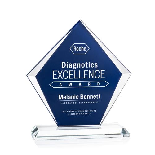 Recognition Awards - Crystal Awards - Antico Award - Blue