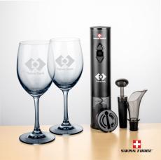 Swiss Force Opener Gift & Soudan Smoke Wine - Wine Glasses