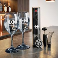 Swiss Force Opener Gift & Soudan Smoke Wine - Wine Glasses