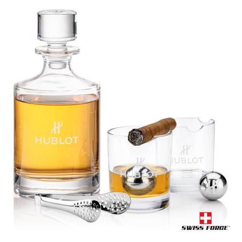 Corporate Gifts - Barware - Barware Gift Sets - Veradero 3pc Decanter Set & S/S Ice Balls