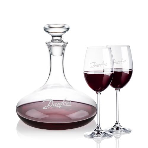 Corporate Gifts - Barware - Carafes - Elliston Decanter & Naples Wine Set