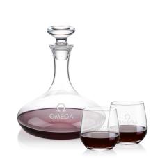 Elliston Decanter & Garland Stemless Wine Set - Barware Gift Sets