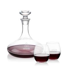 Elliston Decanter & Redmond Stemless Wine Set - Barware Gift Sets