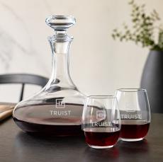 Elliston Decanter & Stanford Stemless Wine Set - Barware Gift Sets