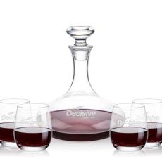 Elliston Decanter & Salem Stemless Wine Set - Barware Gift Sets