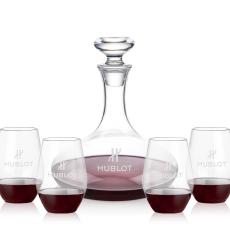 Elliston Decanter & Vale Stemless Wine Set - Barware Gift Sets
