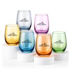 Sedona Stemless Wine Set of 6 - Imprinted - Wine Glasses