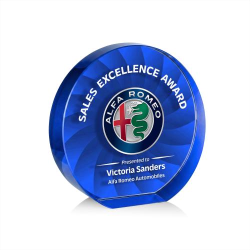 Recognition Awards - Crystal Awards - Apollo VividPrint&trade; Award - Blue