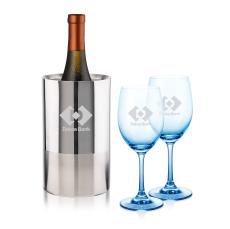 Catania Wine Cooler & Soudan Blue Wine - Barware Gift Sets