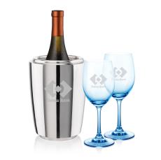 Pescara Wine Cooler & Soudan Blue Wine - Barware Gift Sets