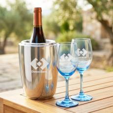 Pescara Wine Cooler & Soudan Blue Wine - Barware Gift Sets