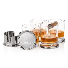 Baldoni Coasters & Veradero On-the-Rocks Set - Barware Gift Sets