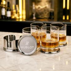 Baldoni Coasters & Veradero On-the-Rocks Set - Barware Gift Sets