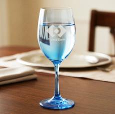 Soudan Wine Blue - Deep Etch - Wine Glasses