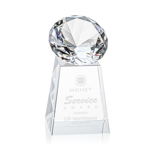 Recognition Awards - Crystal Awards - Celestina Gemstone Award - Diamond
