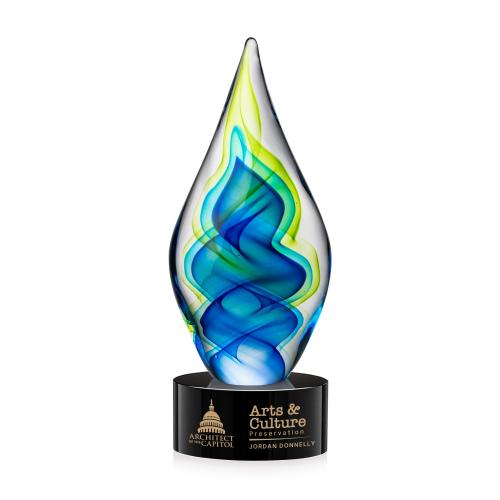 Recognition Awards - Glass Awards - Sunnidale Award on Marvel Black