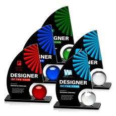 Ravenna VividPrint Award - Black - Crystal Ball Awards