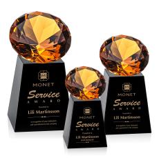 Celestina Award - Black/Amber - Years of Service Awards