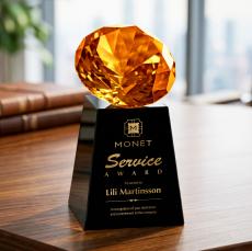Celestina Award - Black/Amber - Years of Service Awards