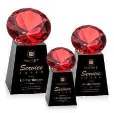 Celestina Award - Black/Ruby - Years of Service Awards