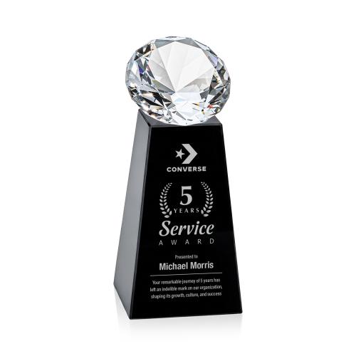 Recognition Awards - Crystal Awards - Novita Award - Black/Diamond
