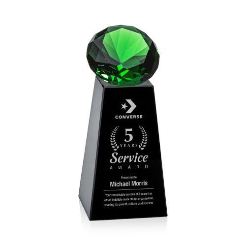 Recognition Awards - Crystal Awards - Novita Award - Black/Emerald