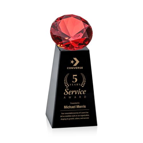 Recognition Awards - Crystal Awards - Novita Award - Black/Ruby