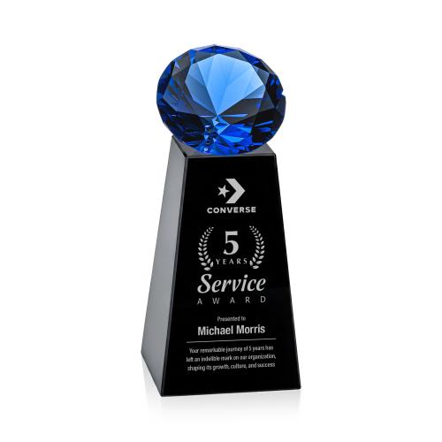 Recognition Awards - Crystal Awards - Novita Award - Black/Sapphire