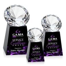 Celestina VividPrint Award - Black/Diamond - Years of Service Awards