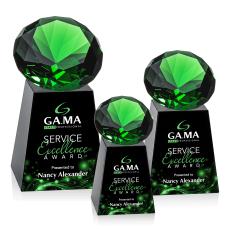 Celestina VividPrint Award - Black/Emerald - Years of Service Awards