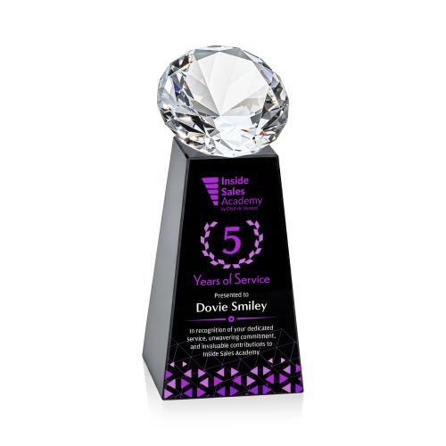 Recognition Awards - Crystal Awards - Novita VividPrint&trade; Award - Black/Diamond
